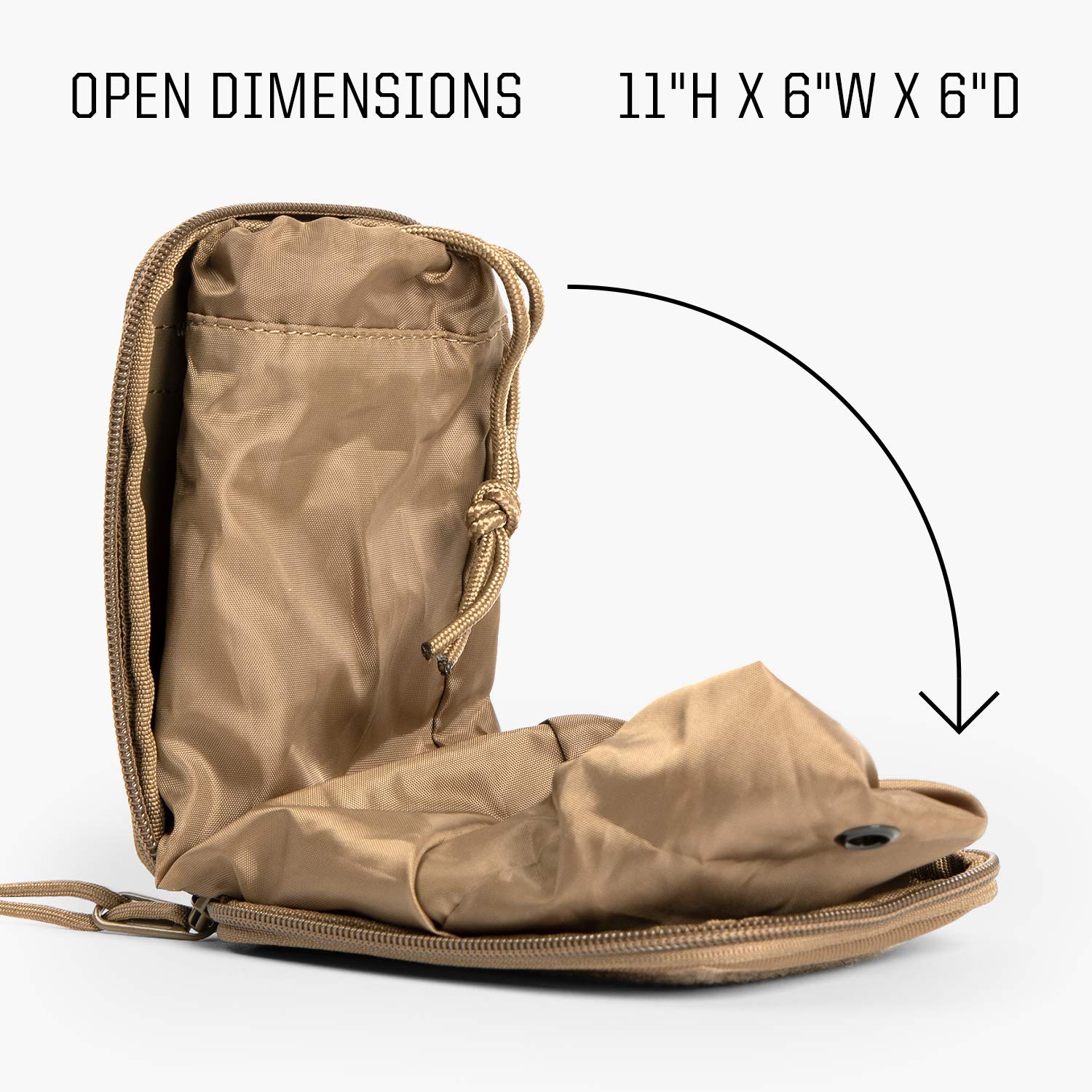 Removable pouch is machine washable for easy cleaning between trips.