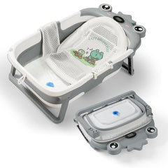 TBHAPY baby bath tub collapsible-foldable design for compact storage