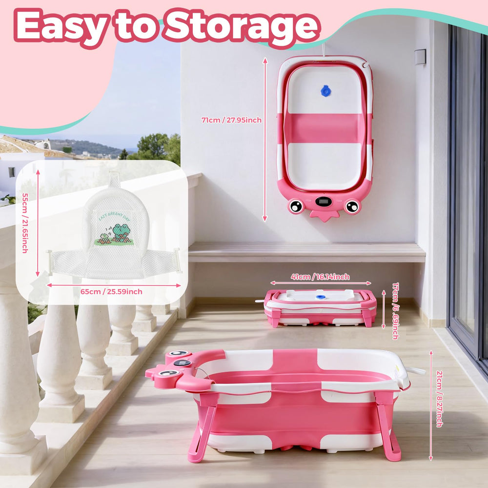 TBHAPY built-in drain plug simplifies emptying after baths.