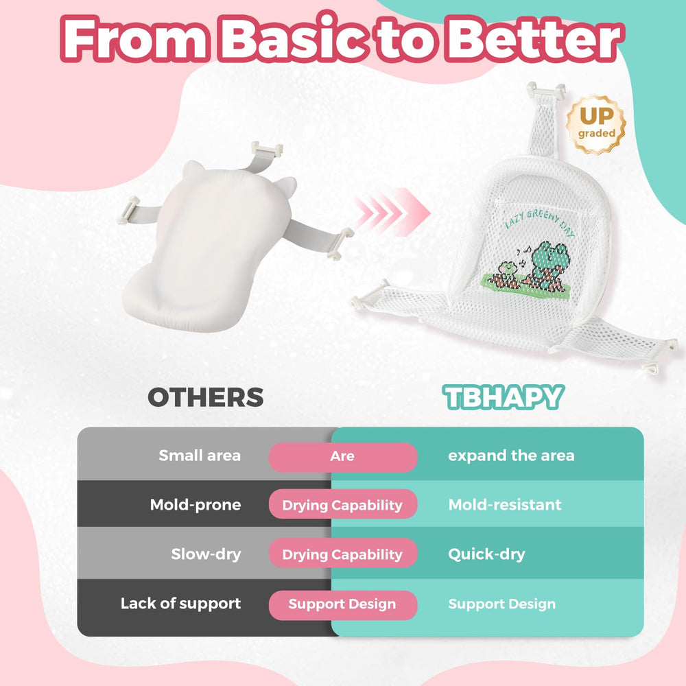 TBHAPY travel-friendly baby bath fits tight spaces and on the go.