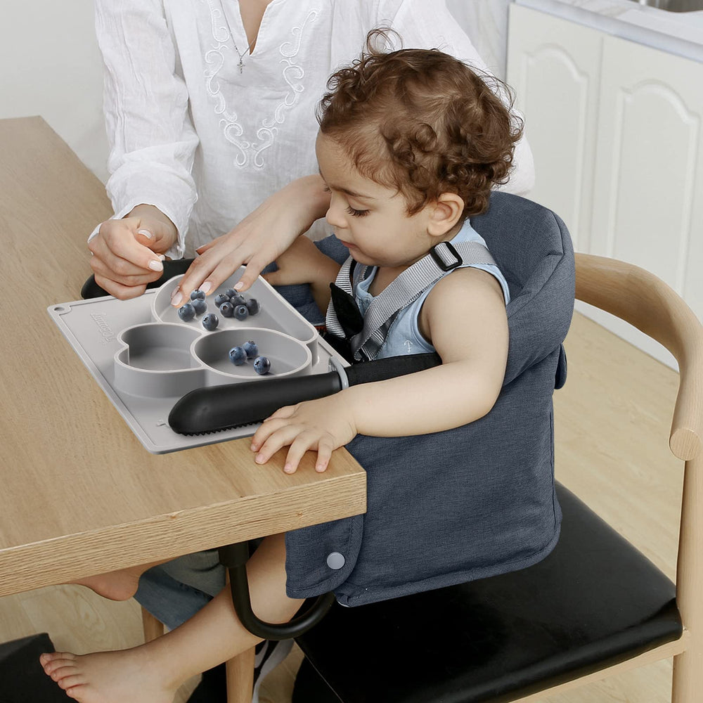 TCBunny 5-point harness keeps toddlers secure during dining.