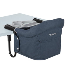 TCBunny foldable booster seat compact blue for easy travel.