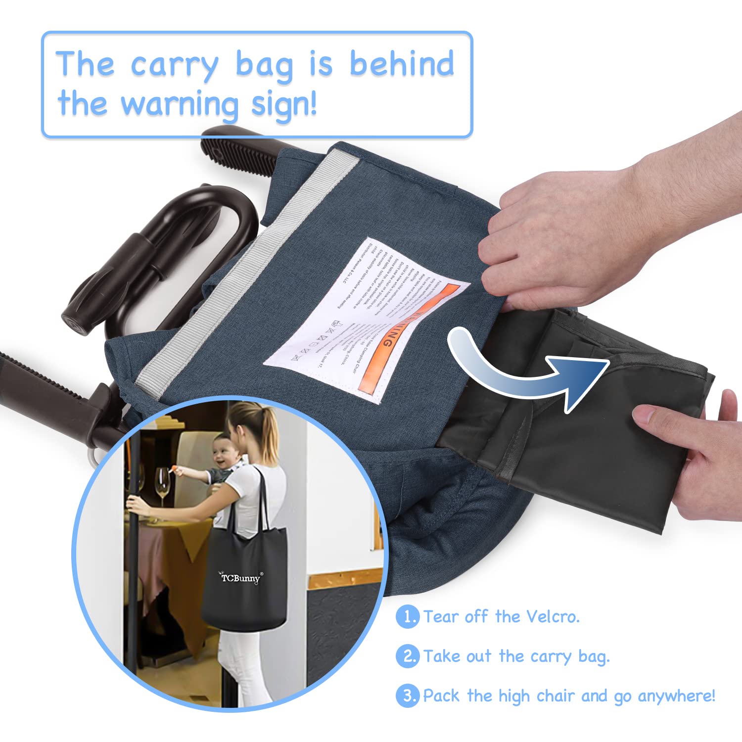 TCBunny removable PP seat cushion simplifies washing.