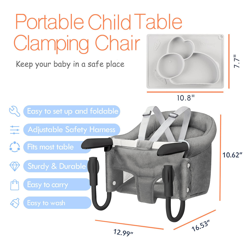 TCBunny removable waterproof cover grey cleans easily after spills.