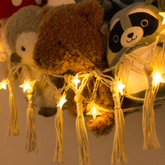 TCGPRO space-saving corner-mount design keeps plush toys organized