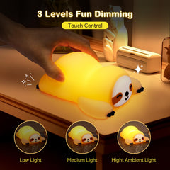 TCMOT sloth night light with touch control for easy brightness adjustment