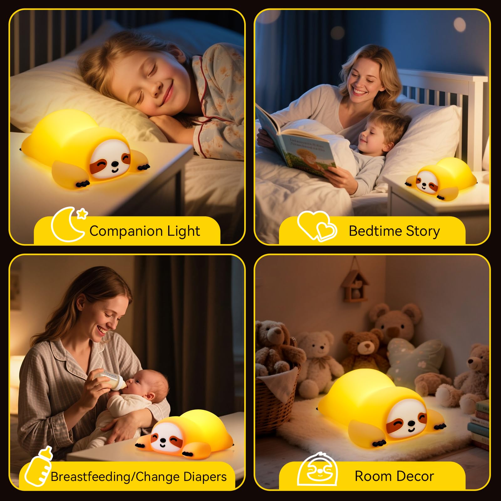 TCMOT bedside sloth light doubles as decor for cozy nursery