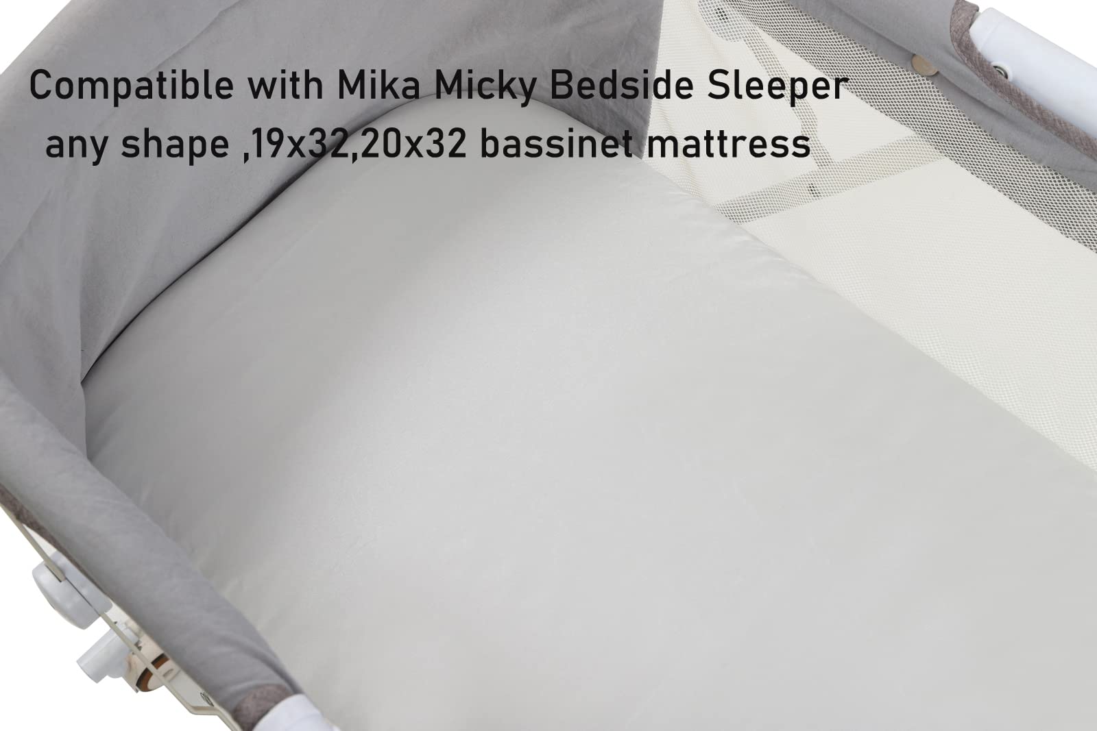 Tcmyyund elastic edge detail ensures snug mattress coverage.