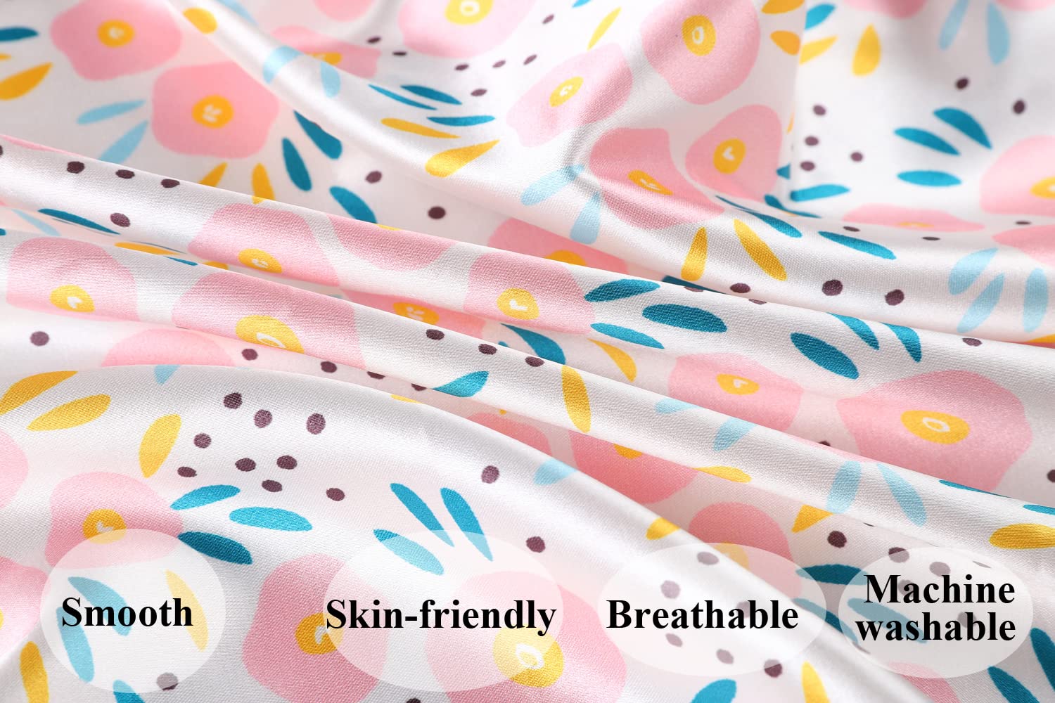 Tcmyyund floral-pattern cover closeup, pretty design complements nursery while remaining smooth