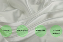 Tcmyyund machine washable satin bassinet sheet for easy cleaning.