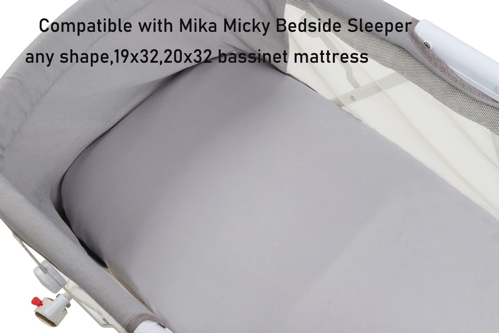 Tcmyyund Mika Micky bedside sleeper fit closeup shows secure snug fit.