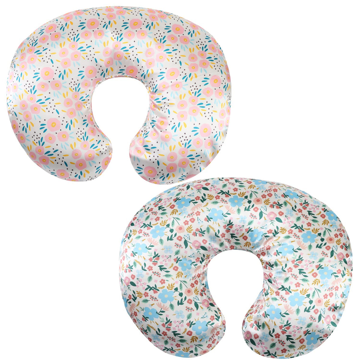 Tcmyyund satin nursing pillow cover 2-pack, soft surface for comfy nursing