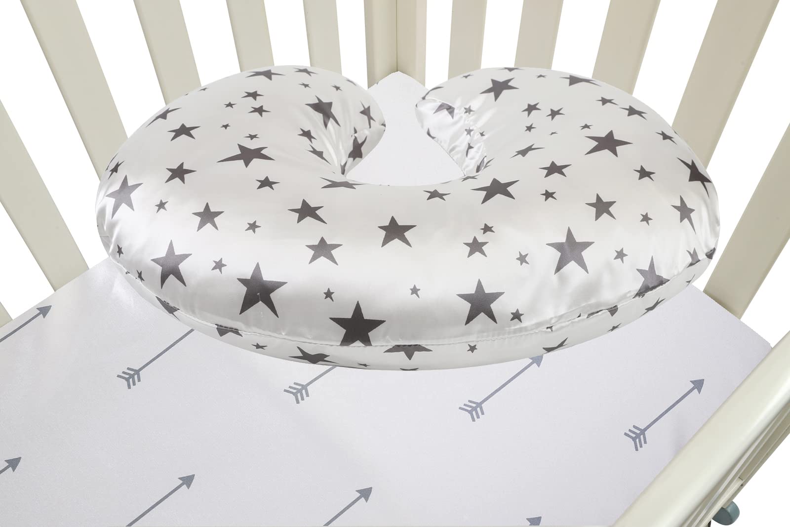 Tcmyyund satin nursing pillow cover compatible with Boppy pillows for simple setup