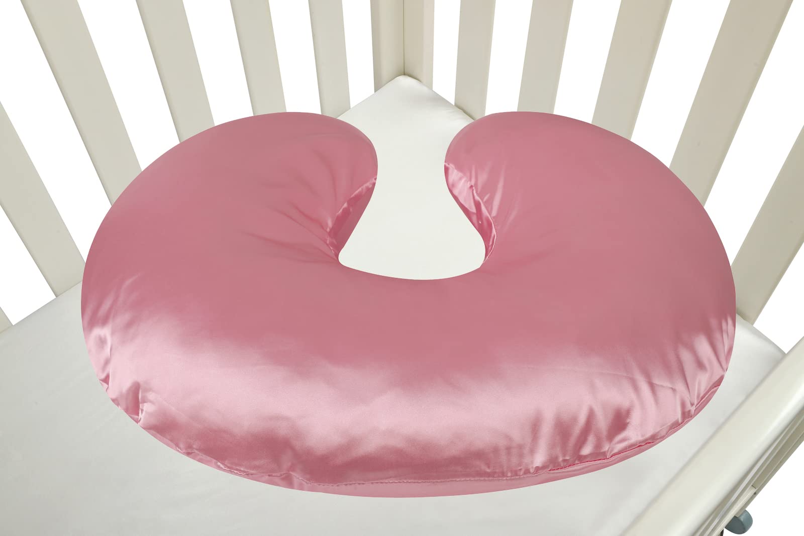 Tcmyyund satin nursing pillow cover color options pink white grey.