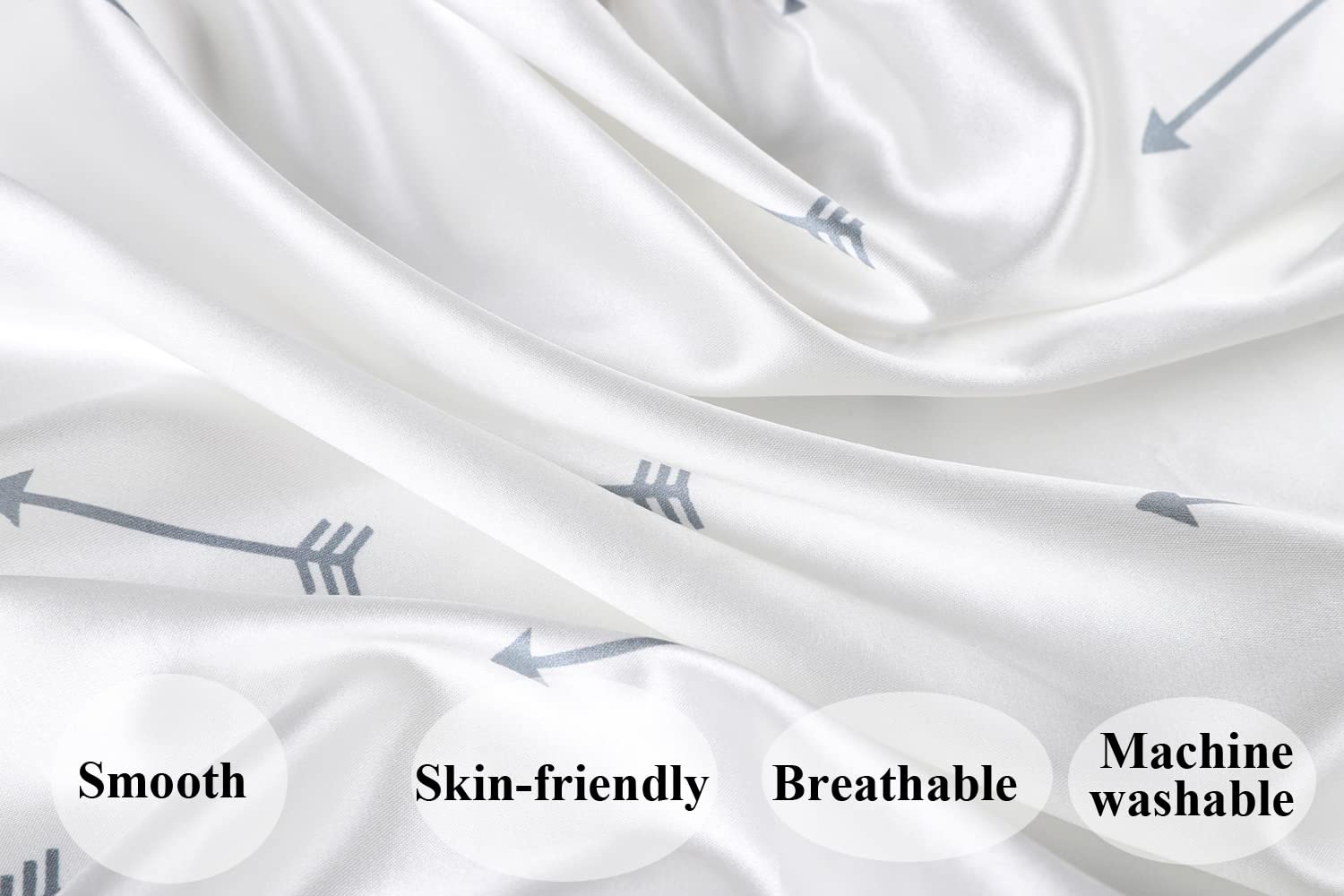 Tcmyyund satin nursing pillow cover pack highlights two-pack convenience and easy care