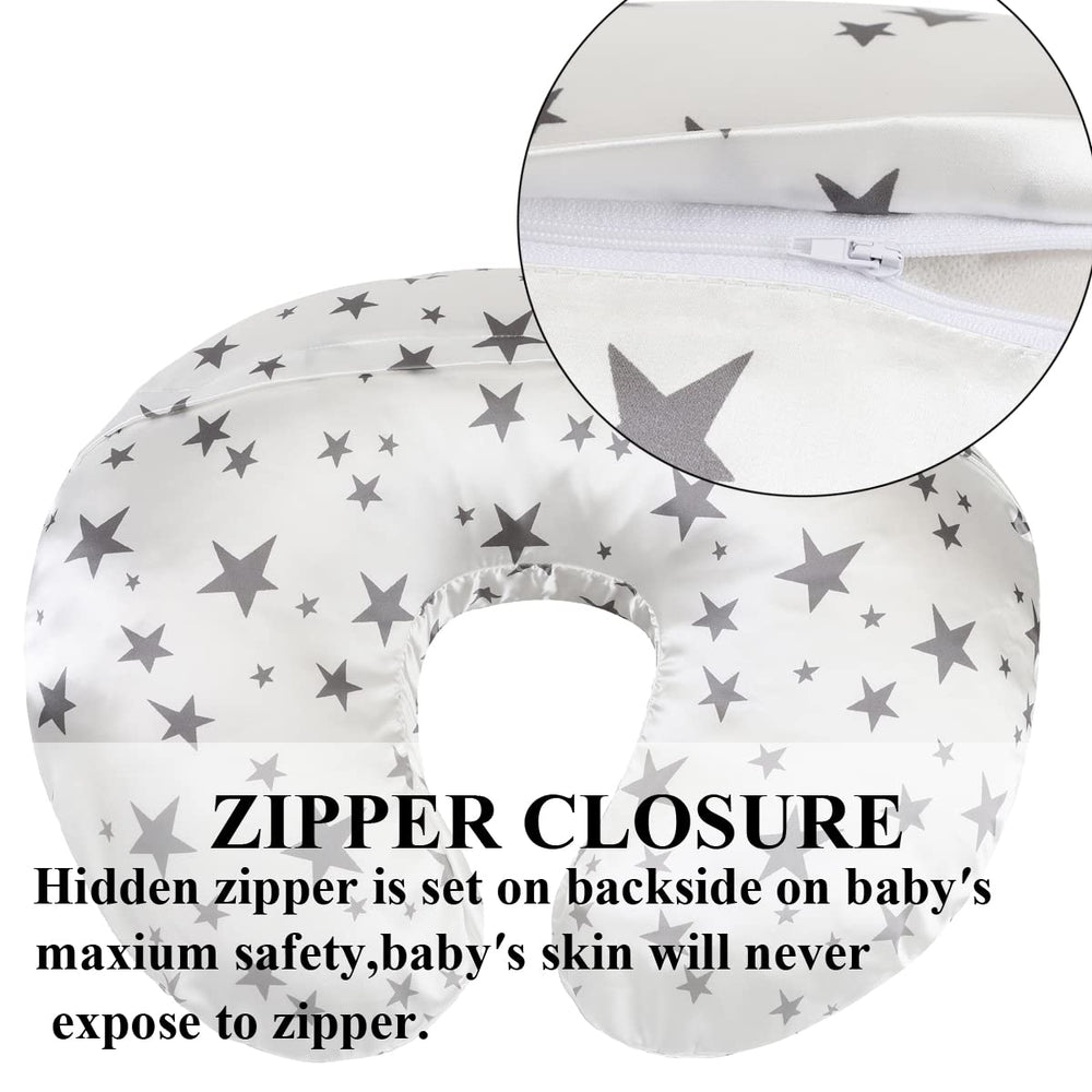 Tcmyyund satin nursing pillow cover universal-fit design for standard pillows