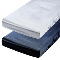 Tcmyyund satin pack n play sheet close-up with soft silk texture for baby skin