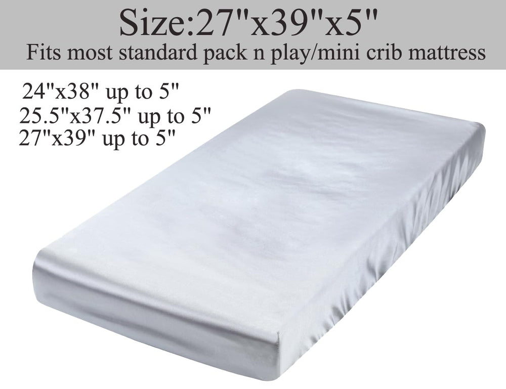 Tcmyyund satin pack n play sheet being machine washed for easy care
