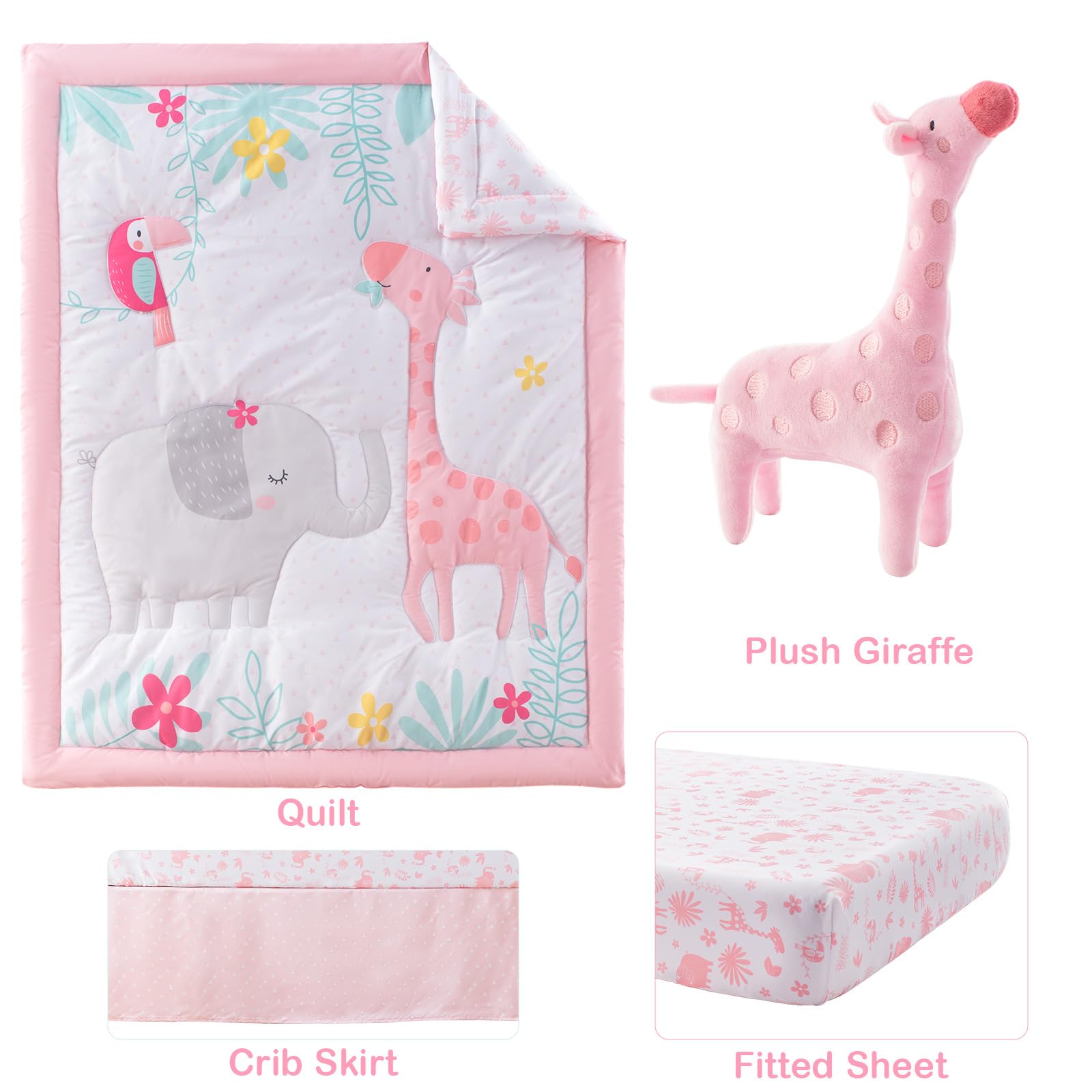 TCOYIWL fitted crib sheet snugly fits standard mattresses with deep pocket