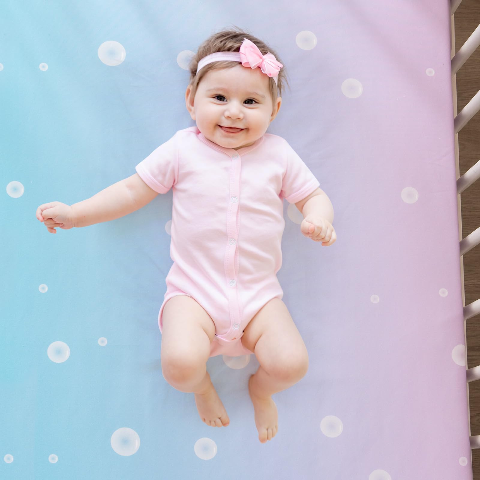 TCOYIWL plush mermaid toy included for cozy baby moments.
