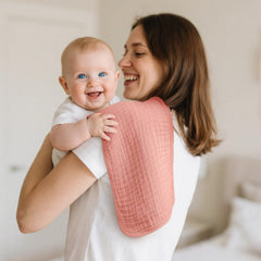 TDHD muslin burp cloths 6-pack multi-use burping and wiping faces.