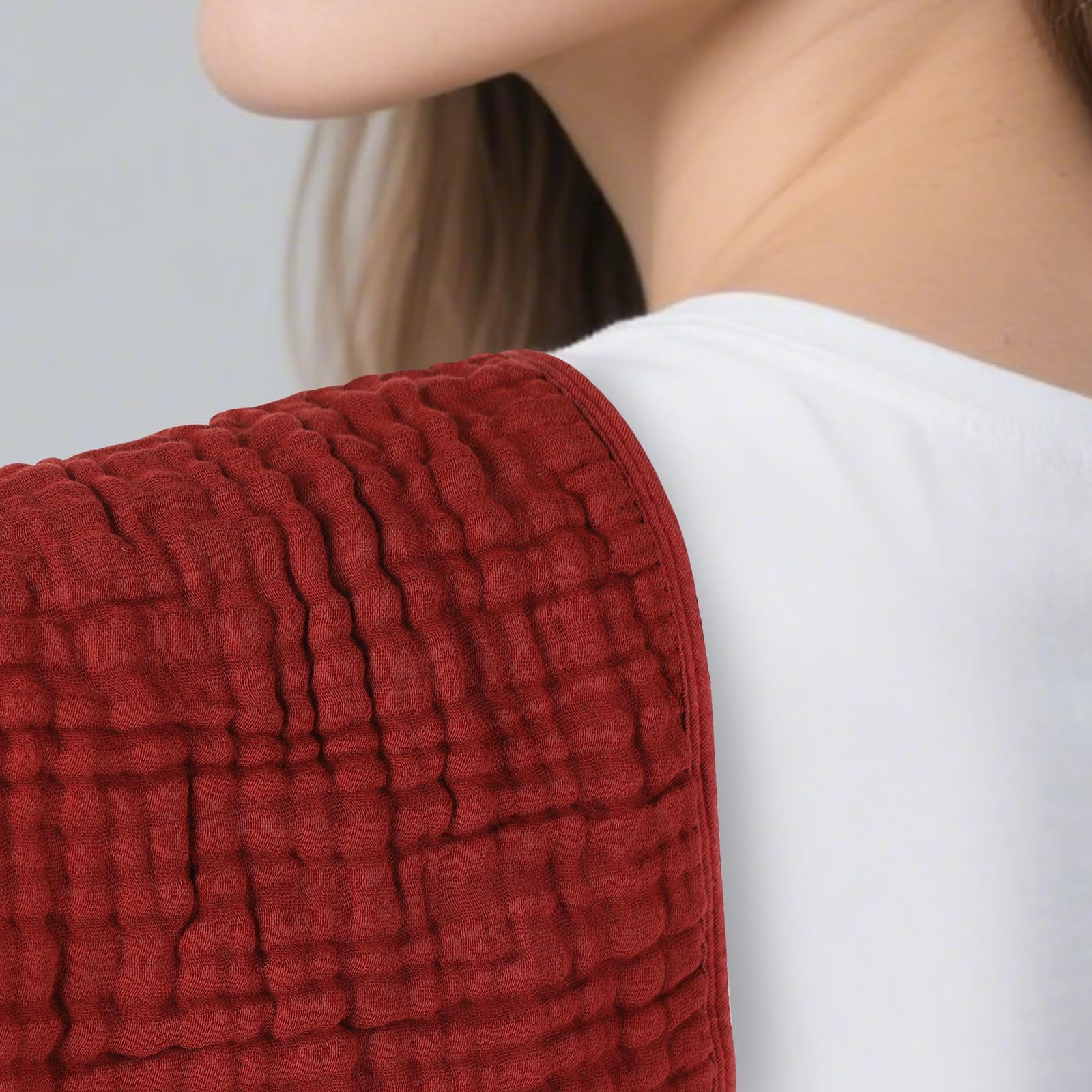 TDHD muslin burp cloths reinforced edges prevent unraveling after washes.