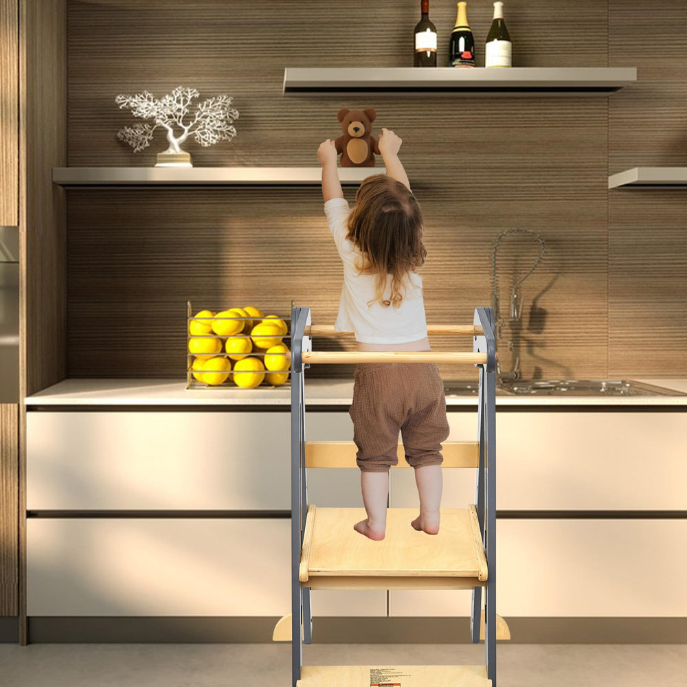 TDKDHoming Foldable Toddler Tower fosters independence at home.
