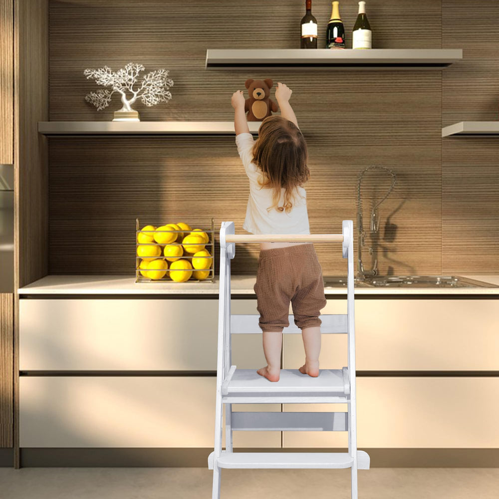 TDKDHoming foldable-tower-storage shown tucked away after use