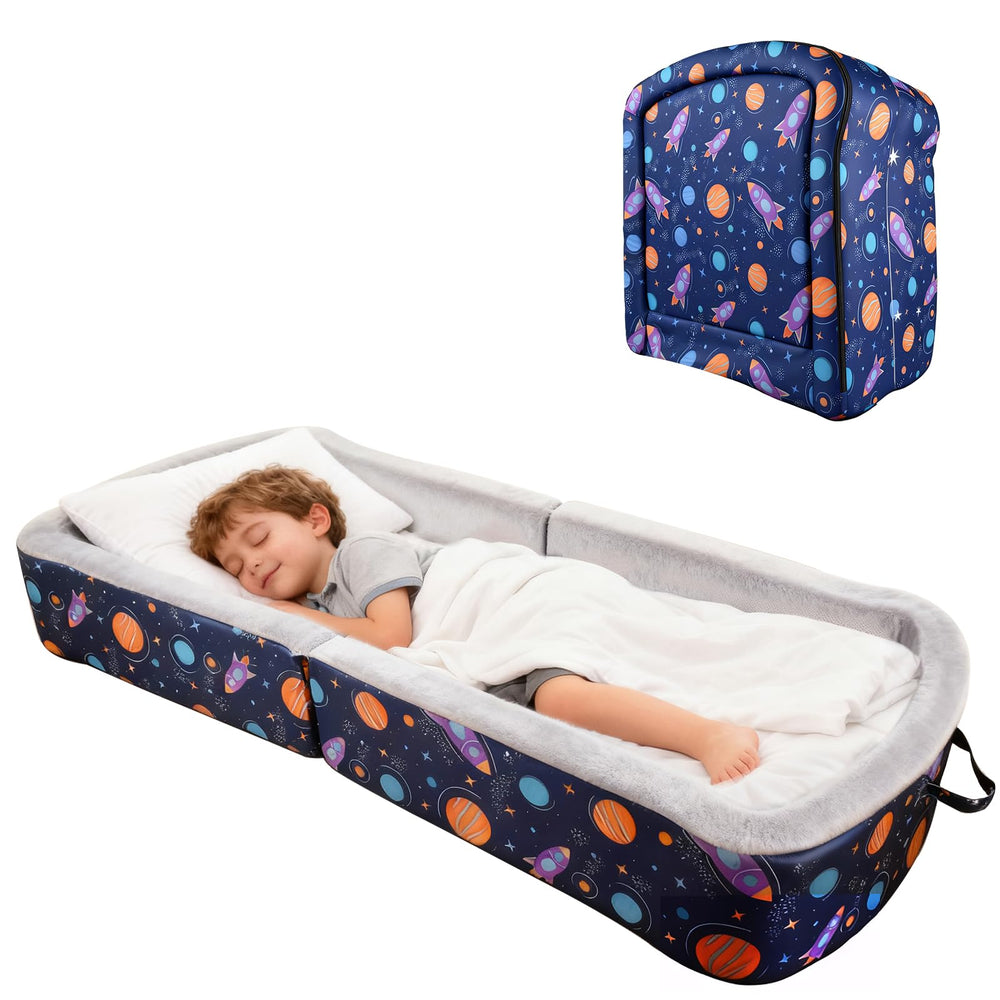 TDKDHoming portable toddler bed setup, cozy nap space at home.