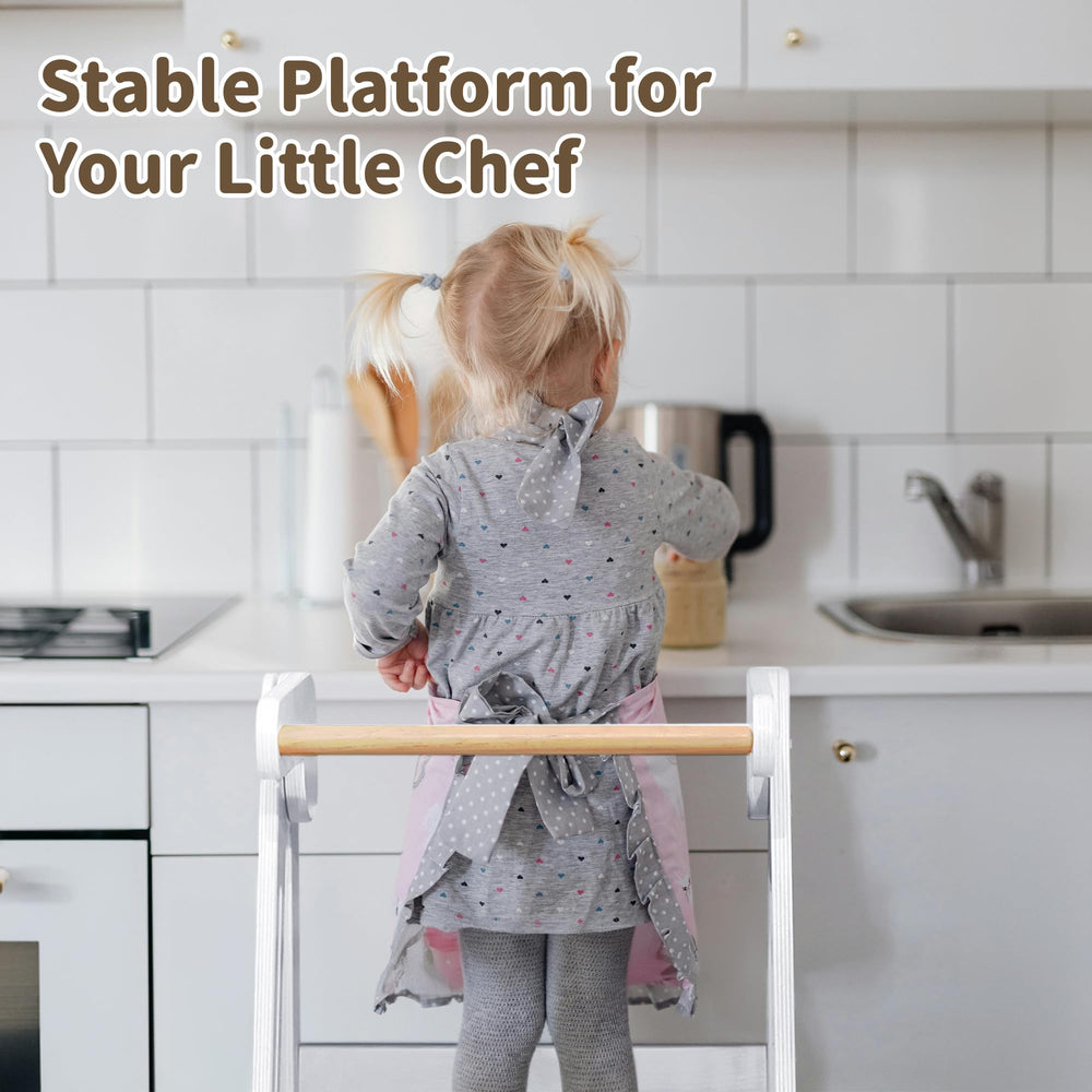 TDKDHoming toddler-wash-face-stand helps kids reach sink safely