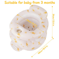 TDTOK inflatable baby seat compact fold for easy storage