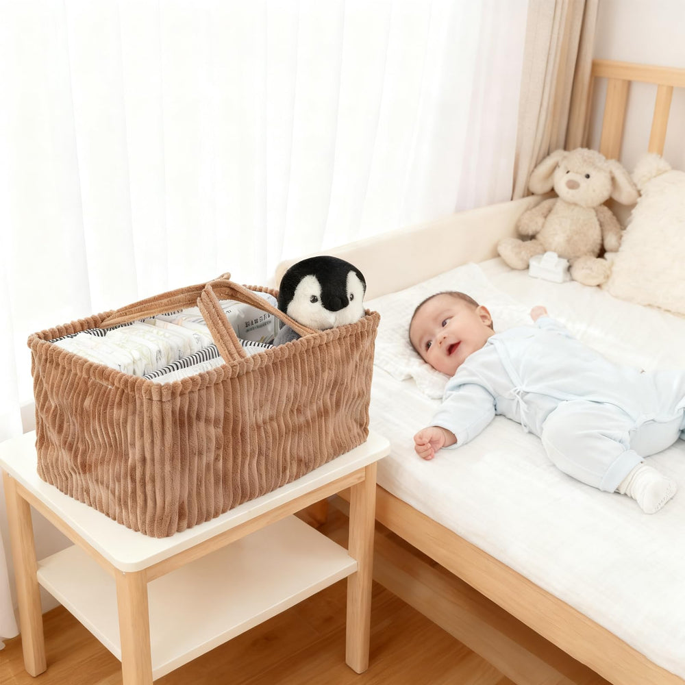 TDTOK portable diaper caddy ideal for travel and home use.