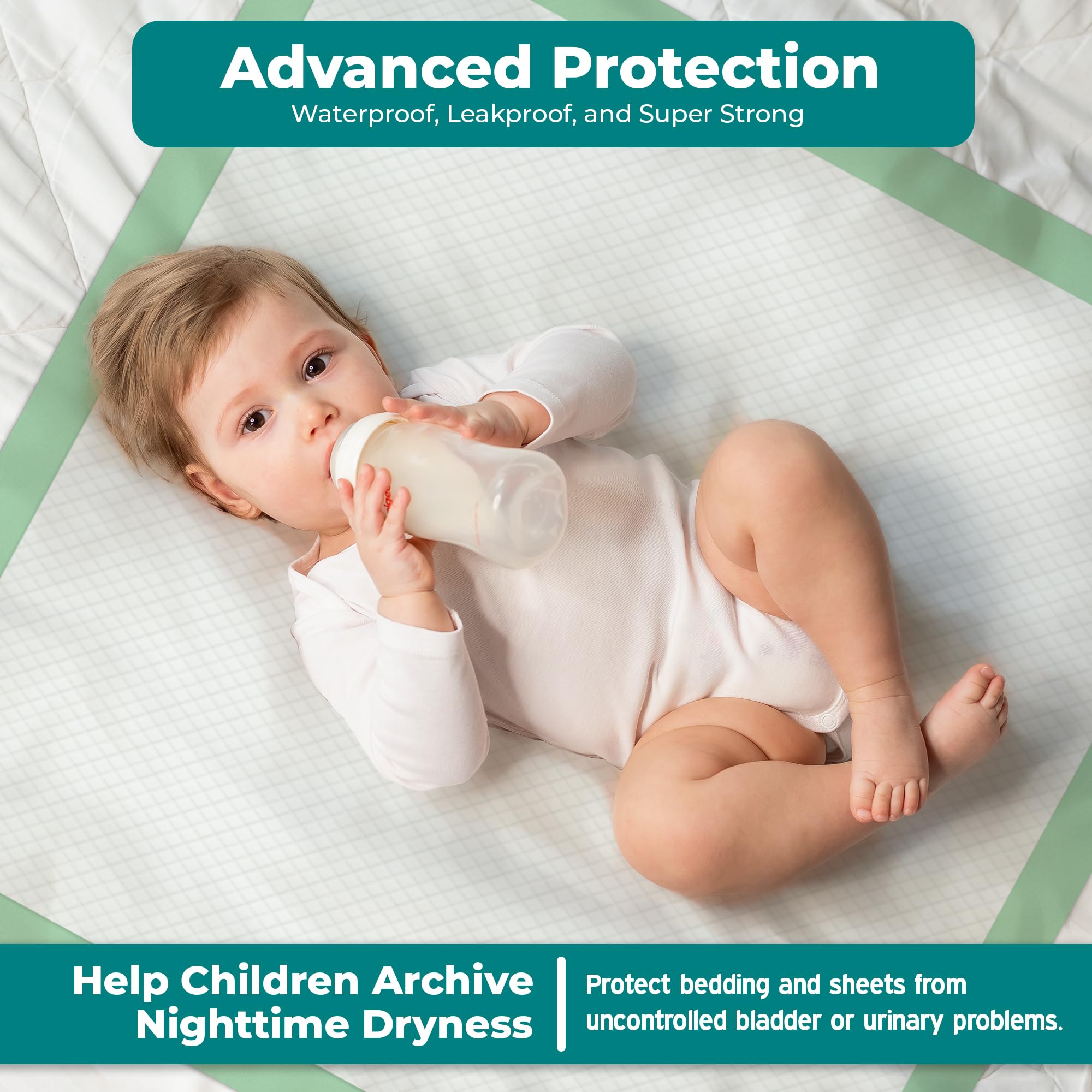 Teal Elite Chucks Pads bed protection for incontinence use