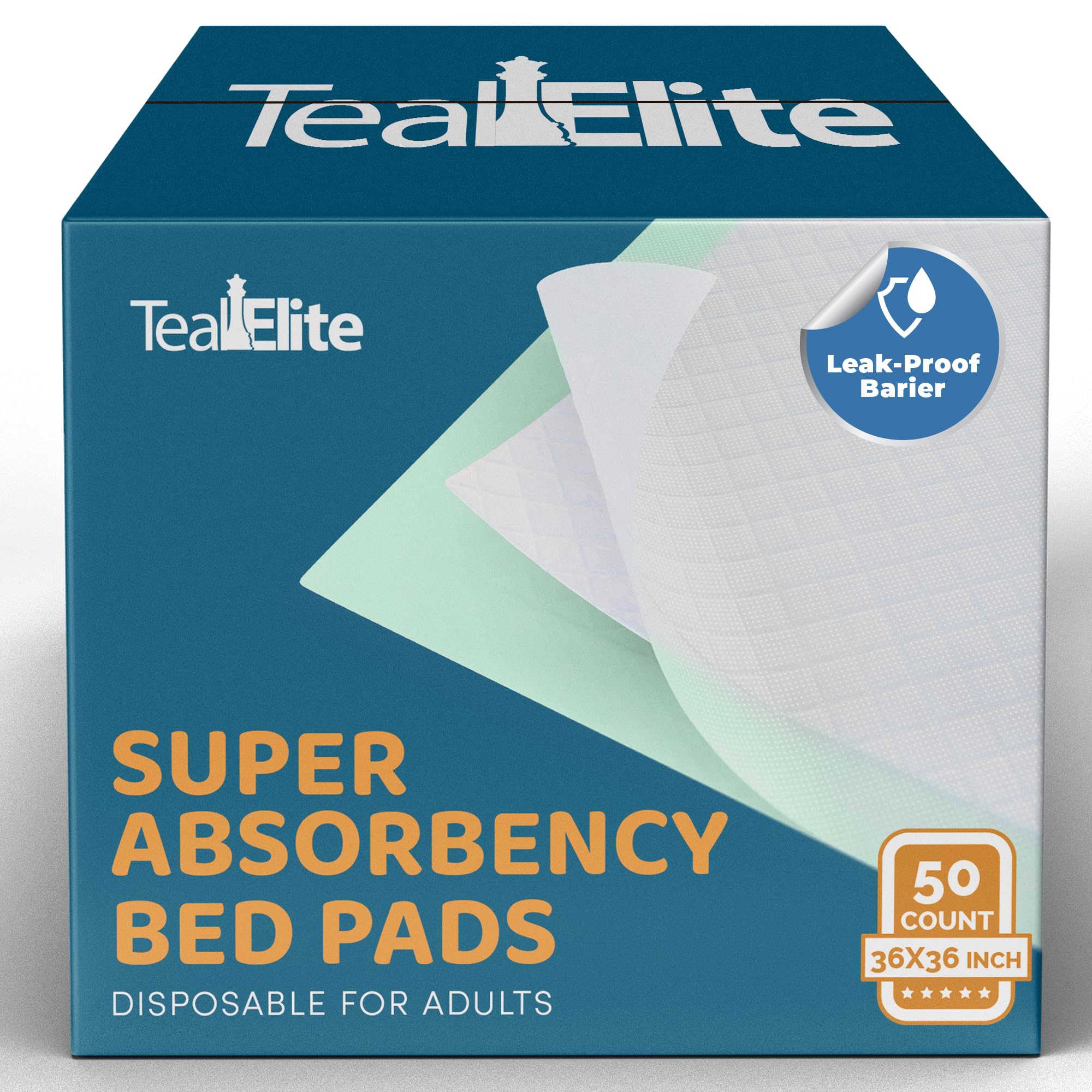 Teal Elite Chucks Pads with extra-large surface for mattress protection