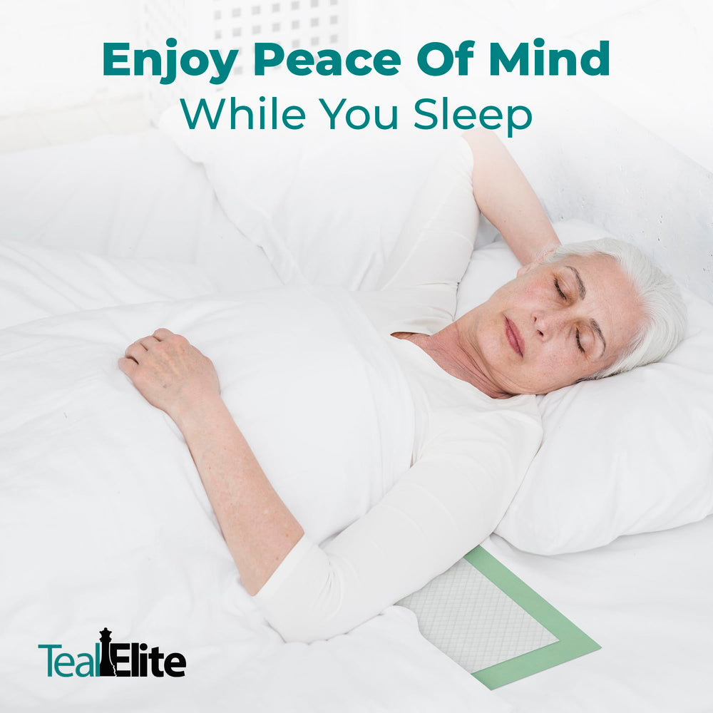 Teal Elite Chucks Pads provide full-coverage area to prevent leaks.
