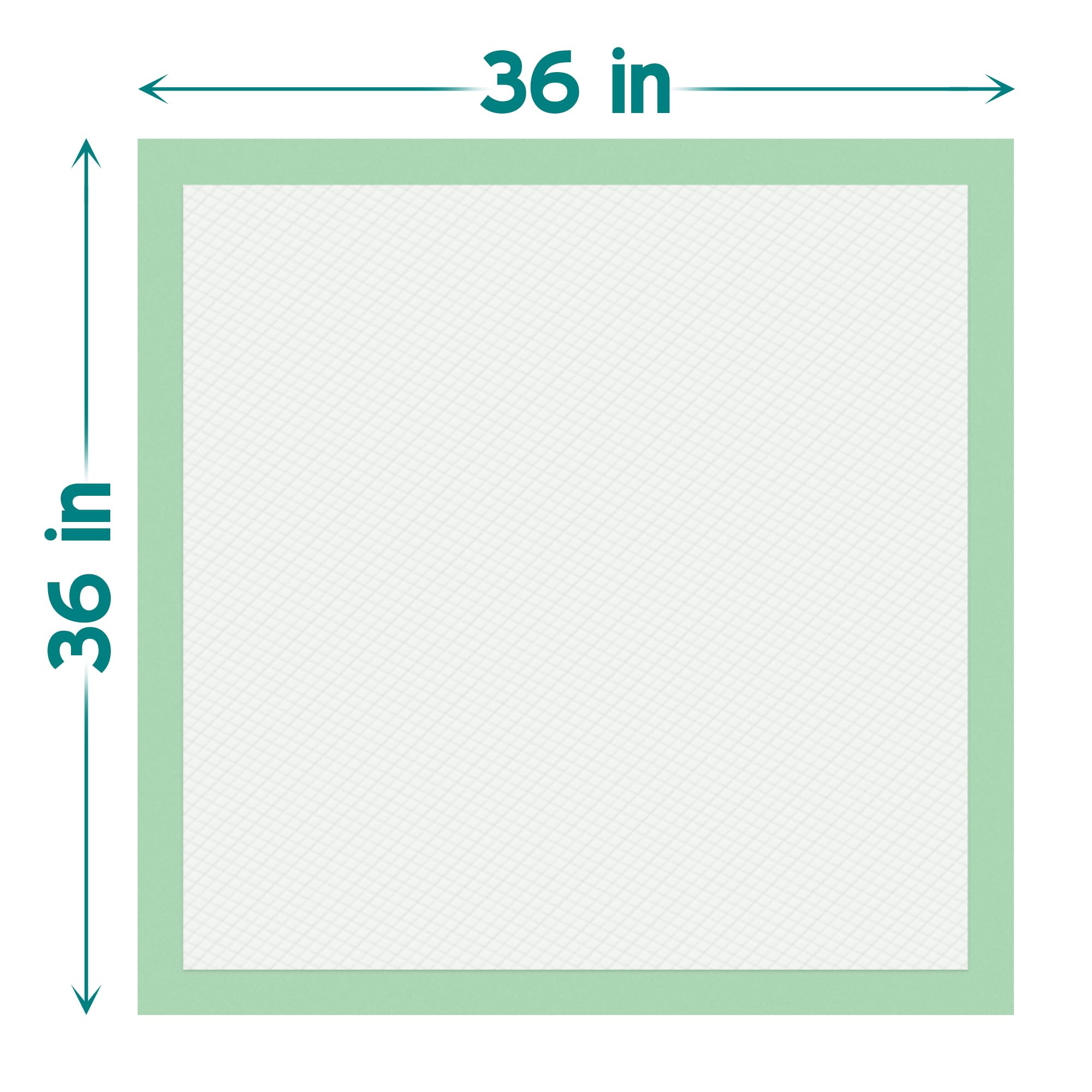 Teal Elite Chucks Pads waterproof backing protects beds from leaks