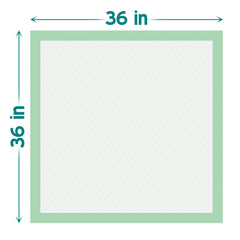 Teal Elite Chucks Pads waterproof backing protects beds from leaks