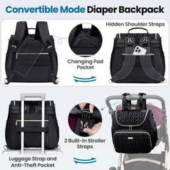 Tealari bag with insulated bottle pockets for easy feeding on the go.