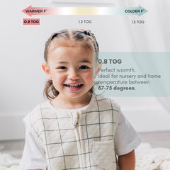 Soft bamboo-cotton blend fabric around Tealbee Dreamsuit for durability and comfort