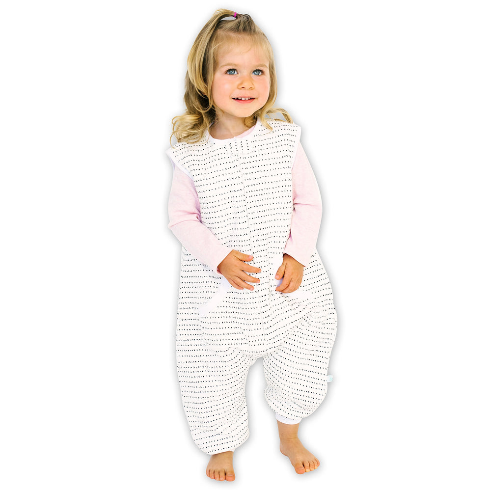 Tealbee Dreamsuit bamboo fabric close-up, showing soft breathable material for cozy sleep