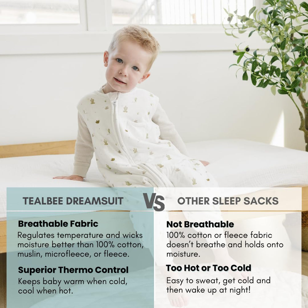 Fabric detail of bamboo rayon in Tealbee Dreamsuit delivering soft, breathable comfort.