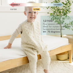 Tealbee Dreamsuit bamboo rayon fabric remains breathable and comfortable all night