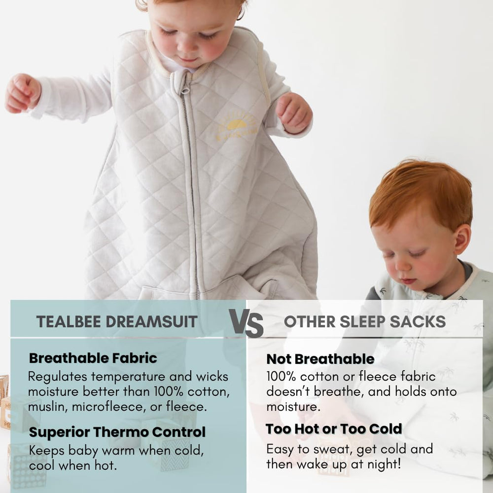 Tealbee Dreamsuit height-based sizing helps find the perfect fit.
