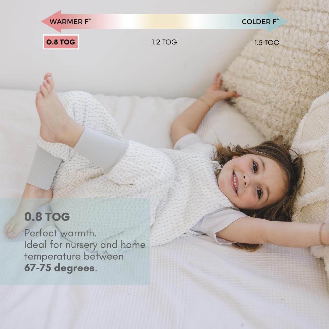 Tealbee Dreamsuit open feet design prevents crib tangling