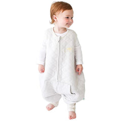Tealbee Dreamsuit Sunshine full sleep sack offers cozy all-season warmth.