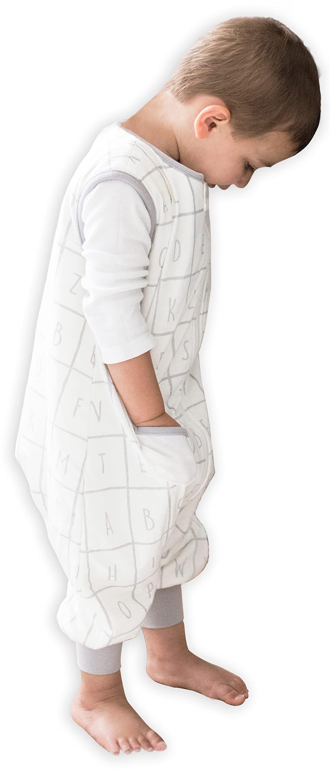Tealbee Dreamsuit toddler sleep sack with feet supports secure, cozy movement.