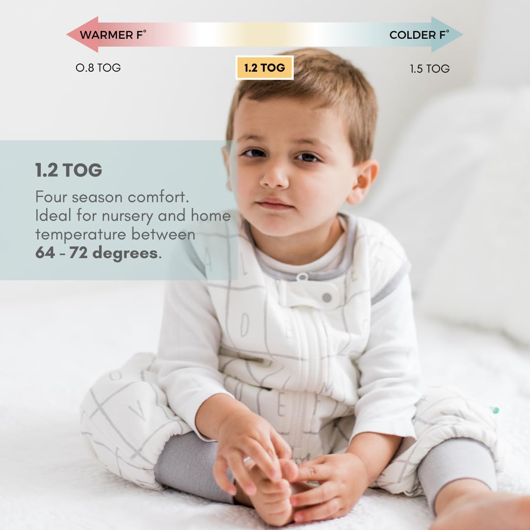 Tealbee Dreamsuit height-based sizing for growing toddlers