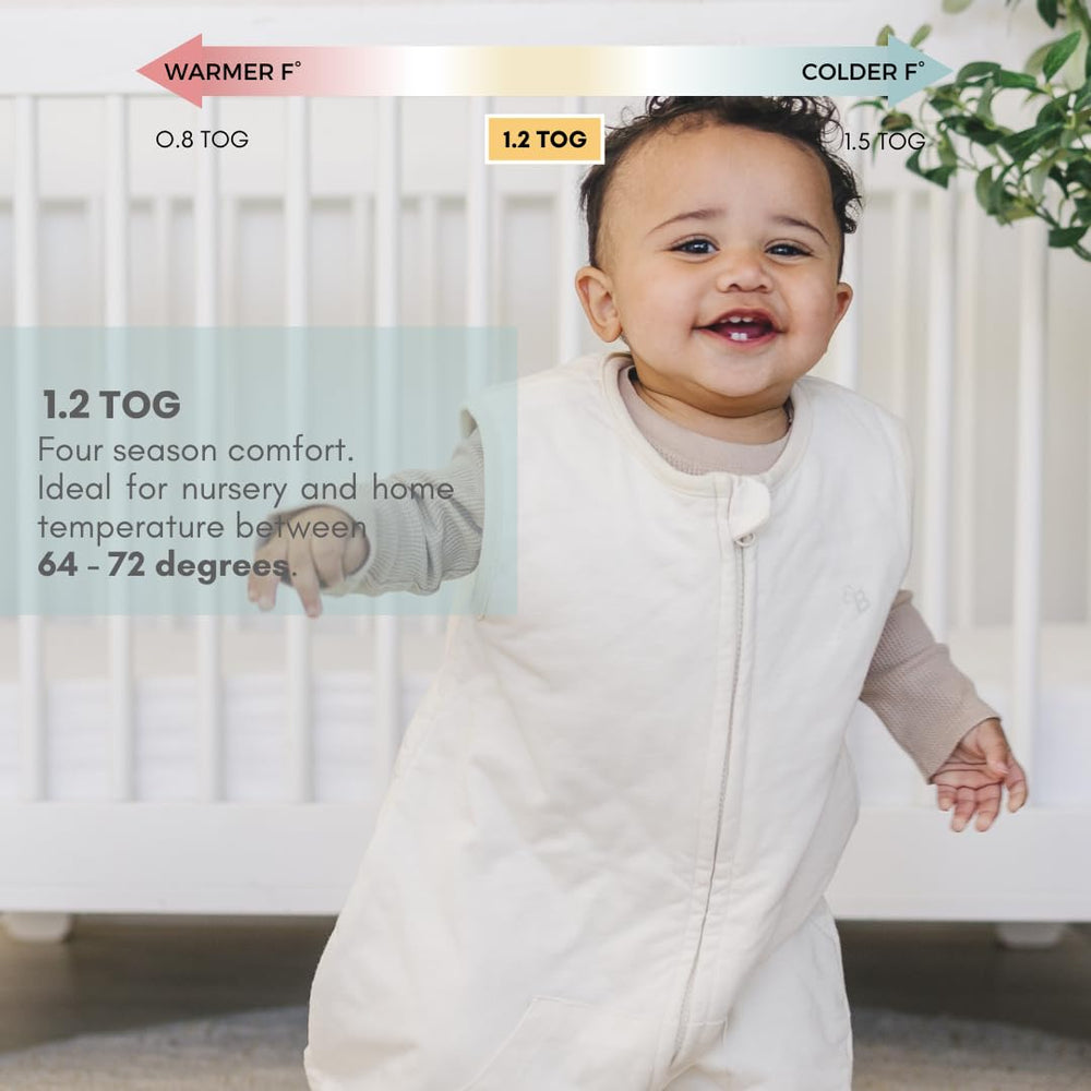 Tealbee Dreamsuit two-way zipper simplifies dressing and diaper changes.