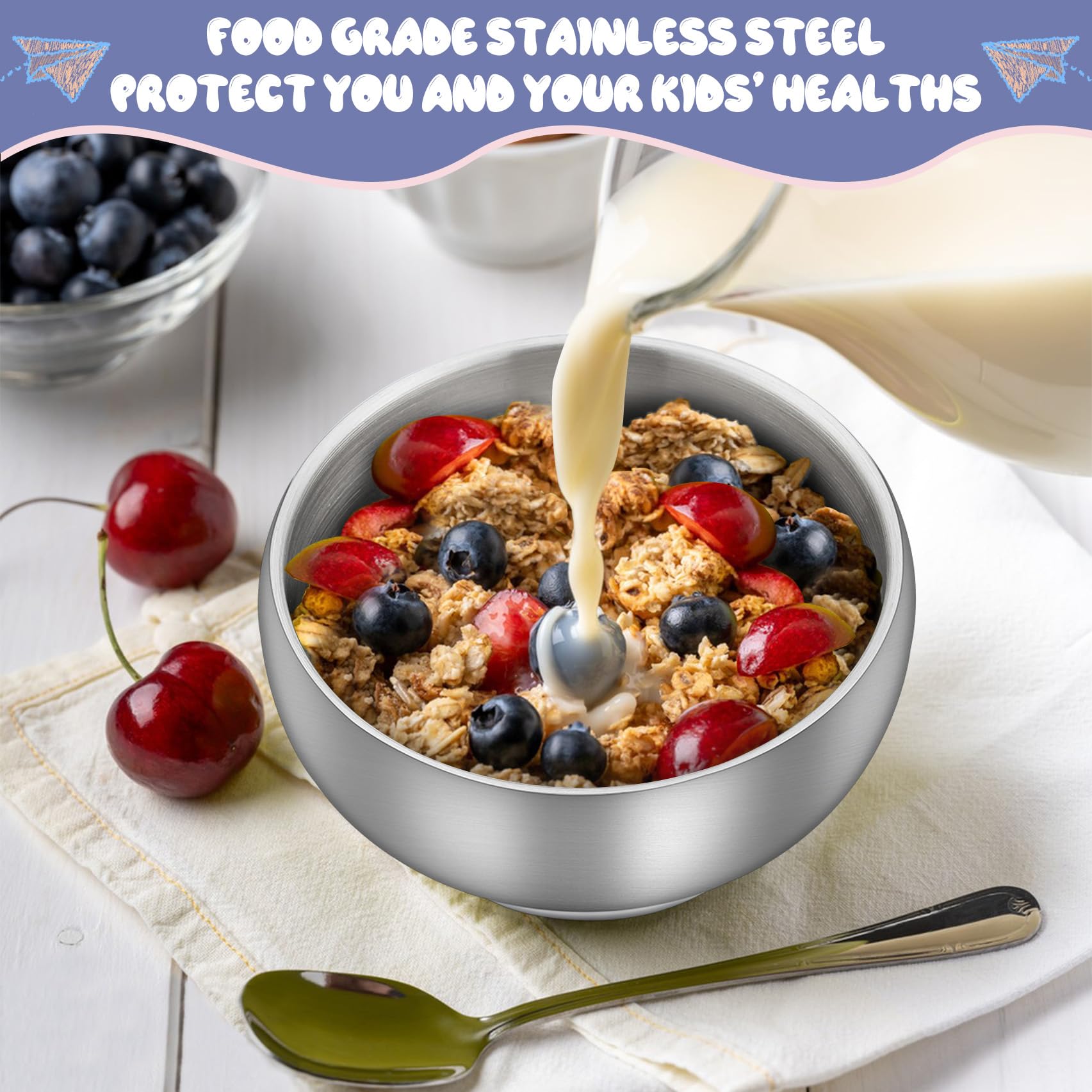 TeamFar dishwasher-safe bowls simplify post-meal cleanup for families
