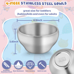 TeamFar double-wall insulated bowls keep soups and cereals nicely tempered